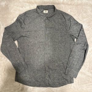 Marine Layer Hemp Fortex Classic Fit Button
Down Dark Heather Grey X-Large